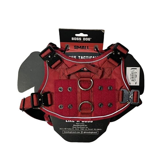 Boss Dog Small Canine Red Adjustable Tactical Harness NWT - Picture 5 of 8